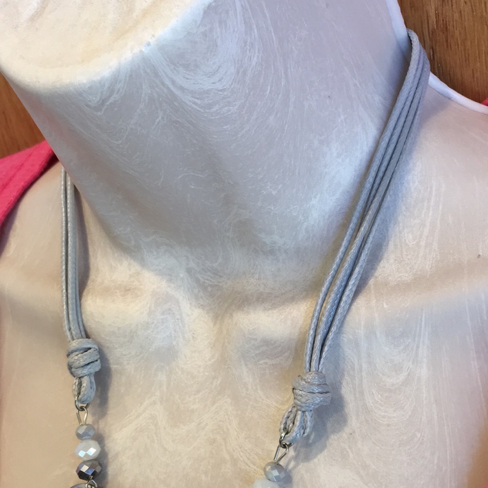 Stunning Silver Bohemian Statement Necklace With Lots of Embellished Details - Picture 6 of 12
